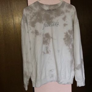 Taylor Swift folklore album tie dye crewneck, women’s size L!